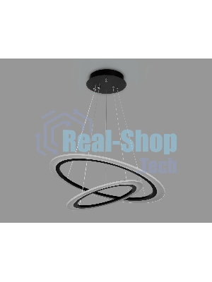 Светильник Ambrella light FA4357/2 BK черный 78W 3000K/4200K/6400K D580*670 (ПДУ РАДИО 2.4G)
