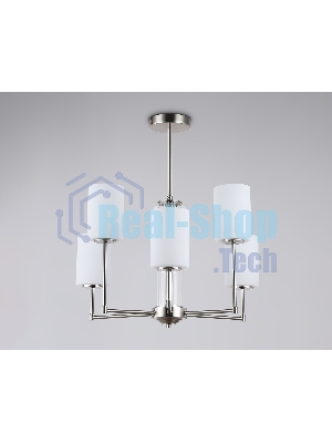 Люстра Ambrella light LH56211/6 SN/FR никель/белый матовый E27/6 max 60W D600*600