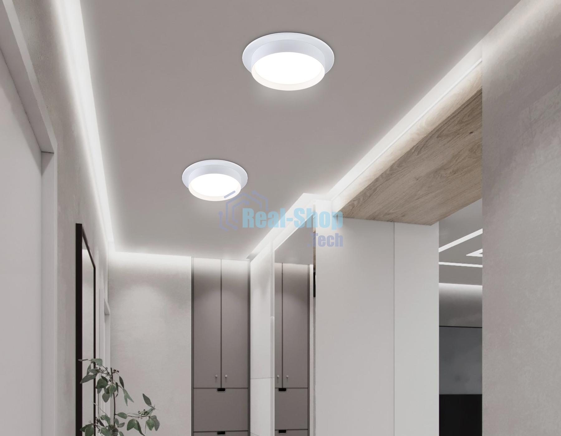 Светильник Ambrella light TN5225 WH белый GX53 D110*35