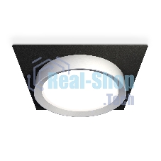 Комплект встраиваемого светильника Ambrella light XC8062004 SBK/MCH черный песок/хром матовый GX53 (C8062, N8121)