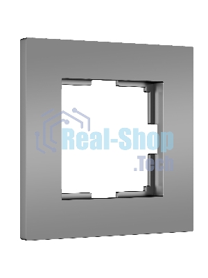 Рамка на 1 пост Slab (серебро софт) W0012965