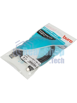 Кабель Buro BHP USB-TPC-1 USB 3.0 A(m) USB Type-C (m) 1м черный