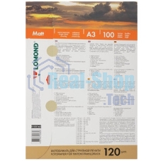 Фотобумага Lomond односторонняя матовая/матовая A3/120/100л.