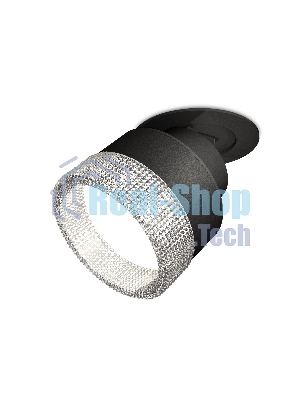 Светильник Ambrella Light XM8102540 SBK/CL черный песок/прозрачный GX53 (A2242, A2106, C8102, N8480)
