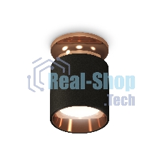 Светильник Ambrella Light XS6302181 SBK/PPG черный песок/золото розовое полированное MR16 GU5.3 (N6906, C6302, N6114)