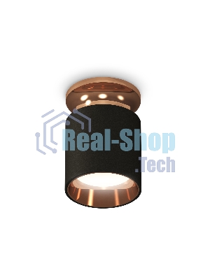 Светильник Ambrella Light XS6302181 SBK/PPG черный песок/золото розовое полированное MR16 GU5.3 (N6906, C6302, N6114)
