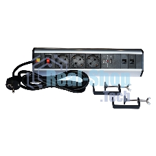 Блок розеток: 3 эл. модуля, 2 USB модуля, 2 порта кат.6