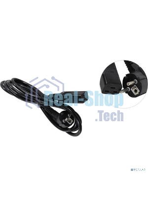 Кабель питания ExeGate Power PC19-1,8P (Евровилка Schuko->С19) VDE-250V-3*1.5-CU, черный, 16А, 1.8м