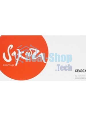 Картридж Sakura CE400X для HP Enterprise 500 Color M551n/525f/525dn/570/575, черный, 11000 к.