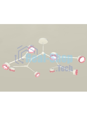 Светильник Ambrella light XB9059200/8 SWH/PI белый песок/розовый GX53 (C9059, N8486)