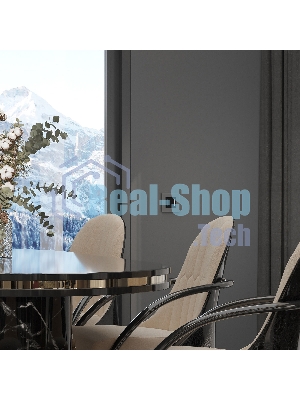 Рамка на 1 пост Slab (серебро софт) W0012965
