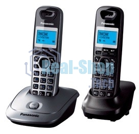 Телефон беспроводной (DECT) Panasonic KX-TG2512RU2 Доп трубка в комплекте, АОН, Caller ID, спикерфон, полифония