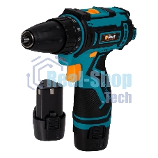 Дрель-шуруповерт Bort BAB-12x2Li-FD, 12 В, 1,5 Ач, 36 Нм, щеточный