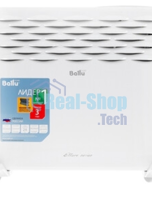 Конвектор электрический Ballu Ettore BEC/ETER-1000 белый, 1000 Вт, 15 м2, термостат, дисплей