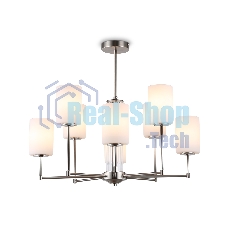 Люстра Ambrella light LH56213/8 SN/FR никель/белый матовый E27/8 max 60W D700*600