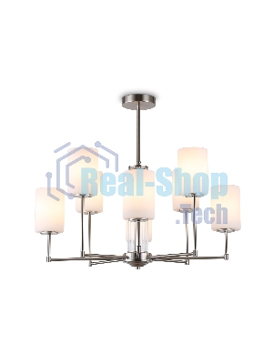 Люстра Ambrella light LH56213/8 SN/FR никель/белый матовый E27/8 max 60W D700*600