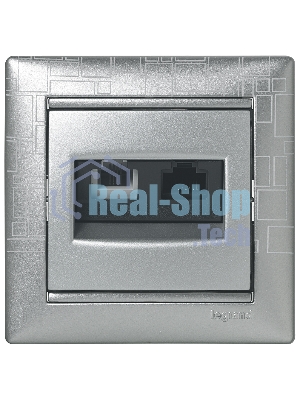 Valena Розетка двойная RJ45 кат.6е UTP + RJ11, алюм. Valena Розетка двойная RJ45 кат.6е UTP + RJ11, алюм.