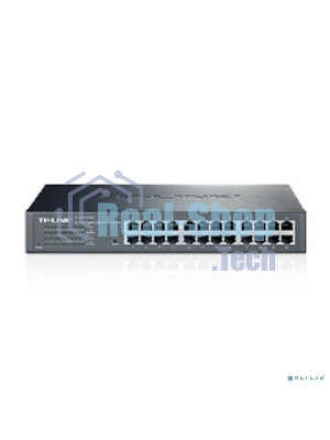 Коммутатор TP-Link SMB TL-SG1024DE 24-Port Gigabit Easy Smart Switch, 24 10/100/1000Mbps RJ45 ports, MTU/Port/Tag-based VLAN, QoS, IGMP Snooping