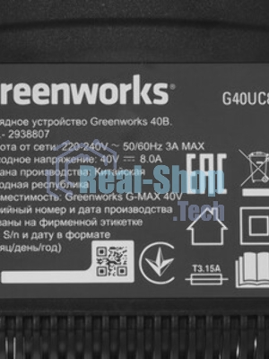 Зарядное устройство GreenWorks G40UC8 (2938807)