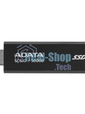 Внешний SSD ADATA SC610, 2TB, USB 3.2 Gen 2 Type-A, R/W 550/500, черный