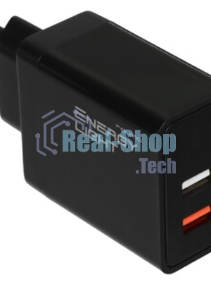 Автомобильное зарядное устройство Qumo Energy light (Charger 0034), 2USB, 2А, черный
