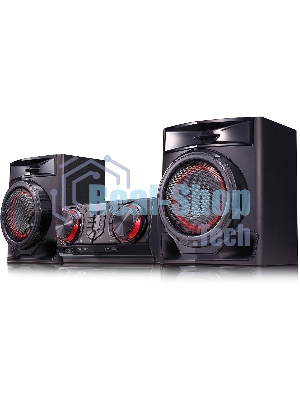 Мини-аудиосистема LG CJ44 черный 480Вт FM USB BT
