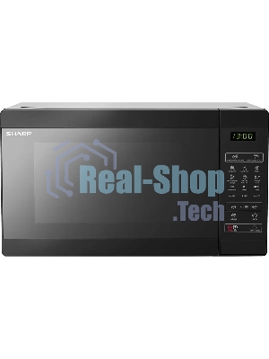 Микроволновая печь Sharp R-6800RK черный, 20 л, 800 Вт, переключатели - сенсор