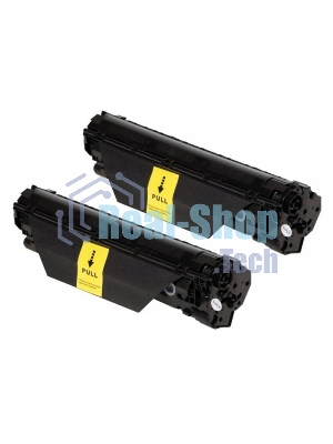 Картридж лазерный Cactus CS-CE285AD черный, комплект 2х1600 стр., для HP LJ P1102/P1102W/M1130/M1132