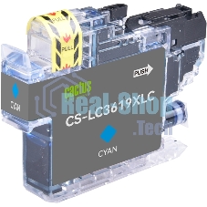 Картридж струйный Cactus CS-LC3619XLC голубой (18.4 мл) для Brother MFC-J2330DW/J2730DW/J3530DW/J3930DW