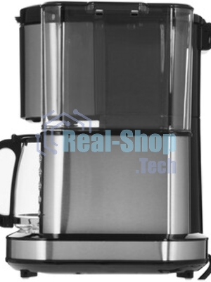 Кофеварка капельная BQ CM7002 Steel-Black со встроенной кофемолкой, исп. кофе - молотый/зерновой, 1.25 л, 800 Вт.