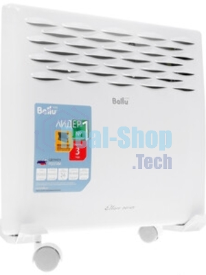 Конвектор электрический Ballu Ettore BEC/ETER-1000 белый, 1000 Вт, 15 м2, термостат, дисплей