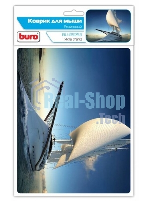 Коврик для мыши Buro BU-R51753 рисунок/яхта