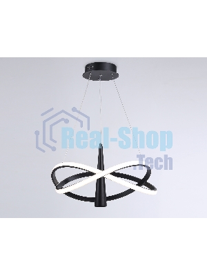 Подвесной светодиодный светильник Ambrella light FL5368/2+1 BK черный 47W 3000K-6400K D480*1200 (ПДУ ИК)