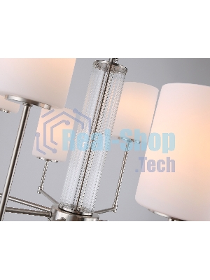 Люстра Ambrella light LH56213/8 SN/FR никель/белый матовый E27/8 max 60W D700*600