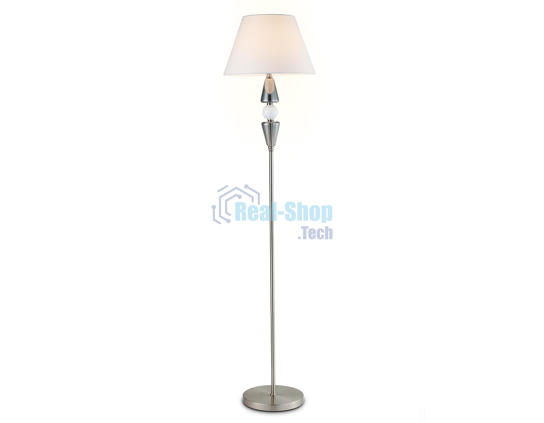 Светильник Ambrella light LH75265 SN/FR сатин никель/белый матовый E27 max 60W D360*1560
