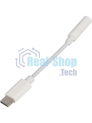 Переходник Buro BHP TPC-JCK USB Type-C (m) Jack 3.5мм (f) белый