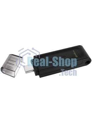 Флешка USB Kingston DataTraveler DT70 (DT70/64Gb), 64Gb, USB Type-C 3.2, R/W 70/45, черный