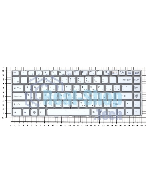Клавиатура для ноутбука Sony Vaio VPC-EA белая без рамки