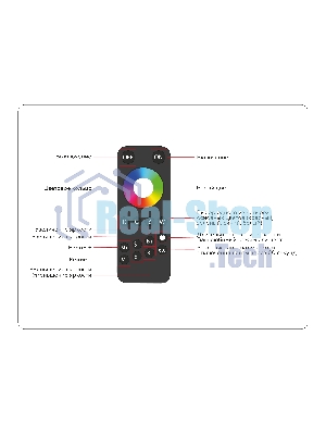 Контроллер GS11461 RGBW 24A 12V 288W/ 24V 576W (ПДУ Радио 2.4G AAA)
