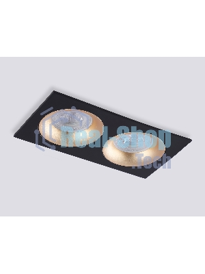 Светильник Ambrella light TN102735/2 BK/GD черный/золото GU5.3 175*92*23