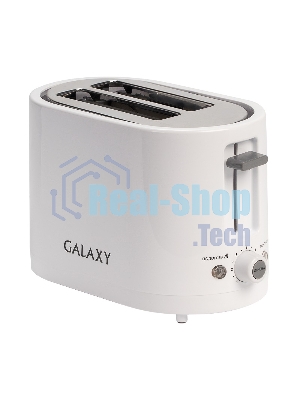 Тостер Galaxy Line GL 2908, белый, пластик, 800 Вт