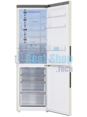 Холодильник Haier C2F636CCRGU1 бежевый, двухкамерный, 256/108л, морозилка снизу, No Frost
