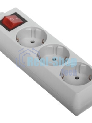Сетевой фильтр Buro 300MDP-3-B 3 м, 3 розетки, черный, коробка