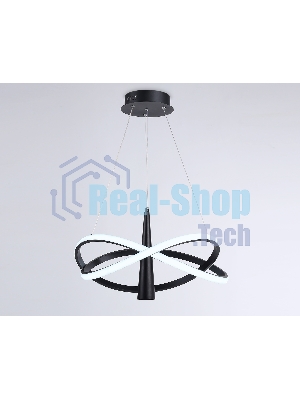 Подвесной светодиодный светильник Ambrella light FL5368/2+1 BK черный 47W 3000K-6400K D480*1200 (ПДУ ИК)