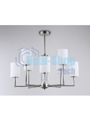 Люстра Ambrella light LH56213/8 SN/FR никель/белый матовый E27/8 max 60W D700*600