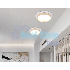 Светильник Ambrella light TN5226 WH/GD белый/золото GX53 max 12W D110*35