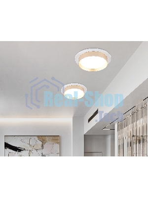 Светильник Ambrella light TN5226 WH/GD белый/золото GX53 max 12W D110*35