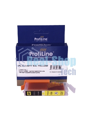Картридж струйный ProfiLine PL-CLI-481Y XXL для принтеров Canon PIXMA TS6140/TS6240/TR7540/TS8140/TS8240/TR8540/TS9140 с чернилами Yellow