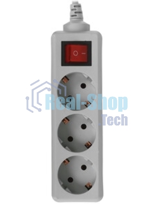 Сетевой фильтр Buro 300MDP-3-B 3 м, 3 розетки, черный, коробка