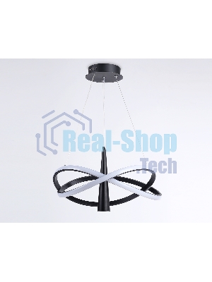 Подвесной светодиодный светильник Ambrella light FL5368/2+1 BK черный 47W 3000K-6400K D480*1200 (ПДУ ИК)
